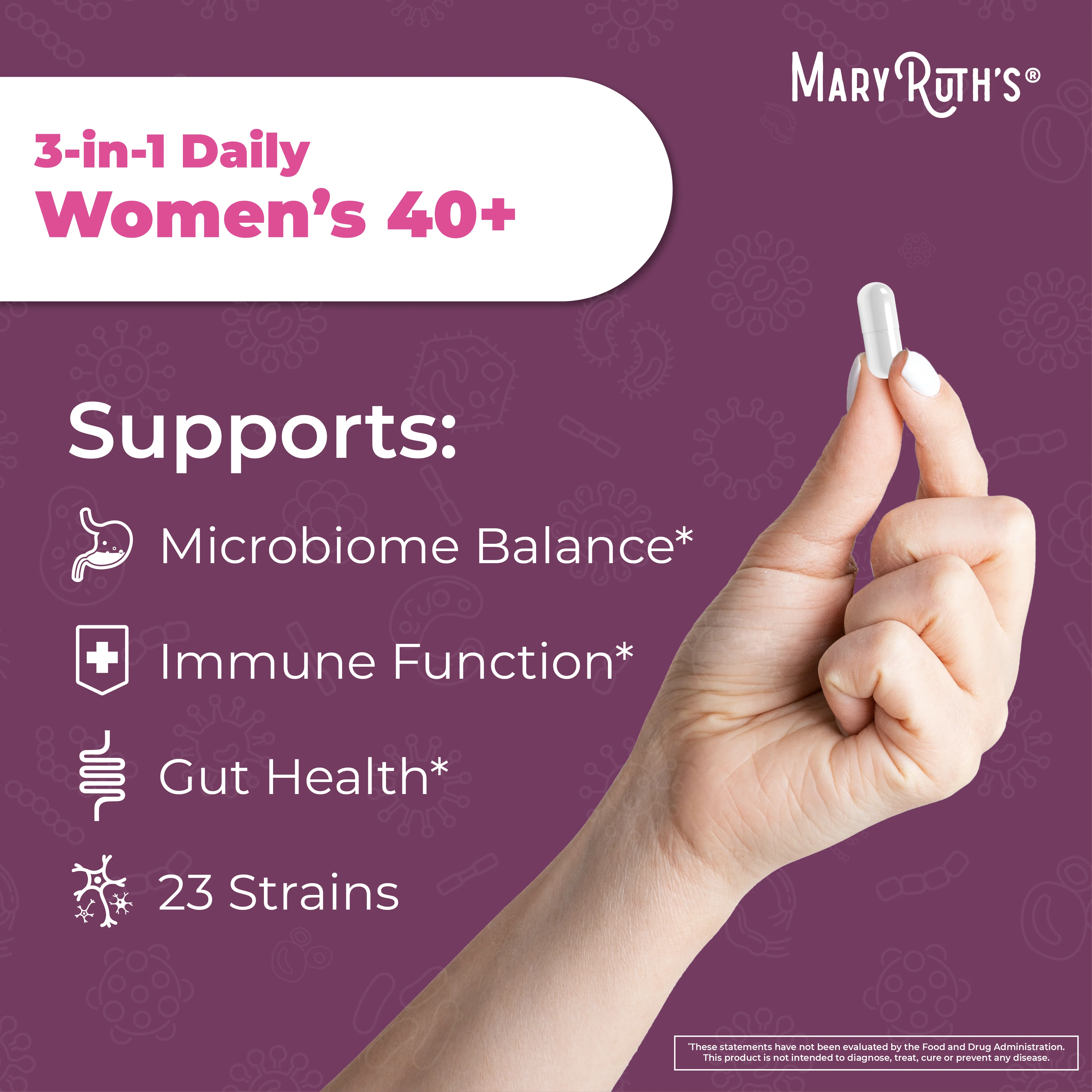 3-in-1 Women's 40+ Daily Health Capsules - Image 3