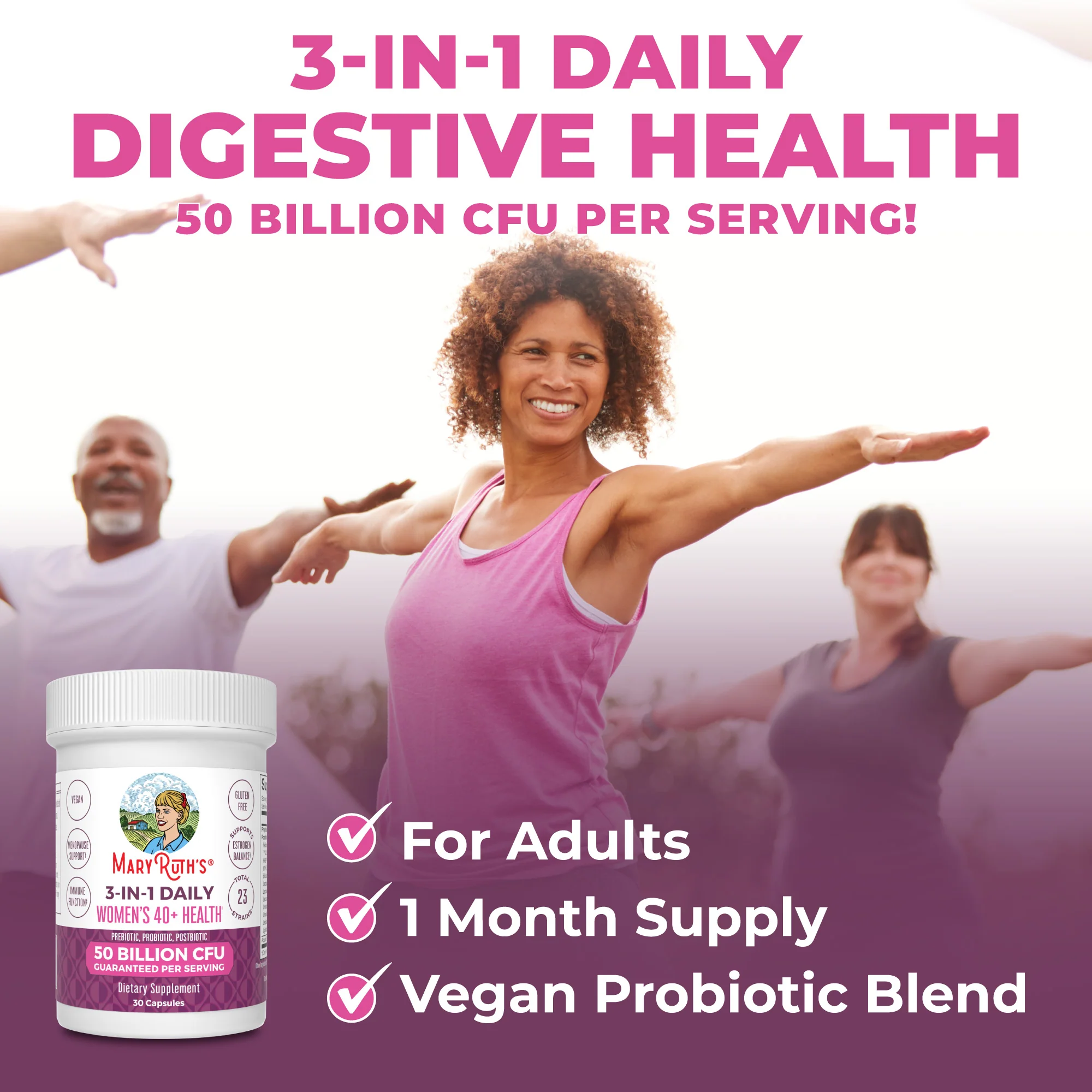 3-in-1 Women's 40+ Daily Health Capsules - Image 6