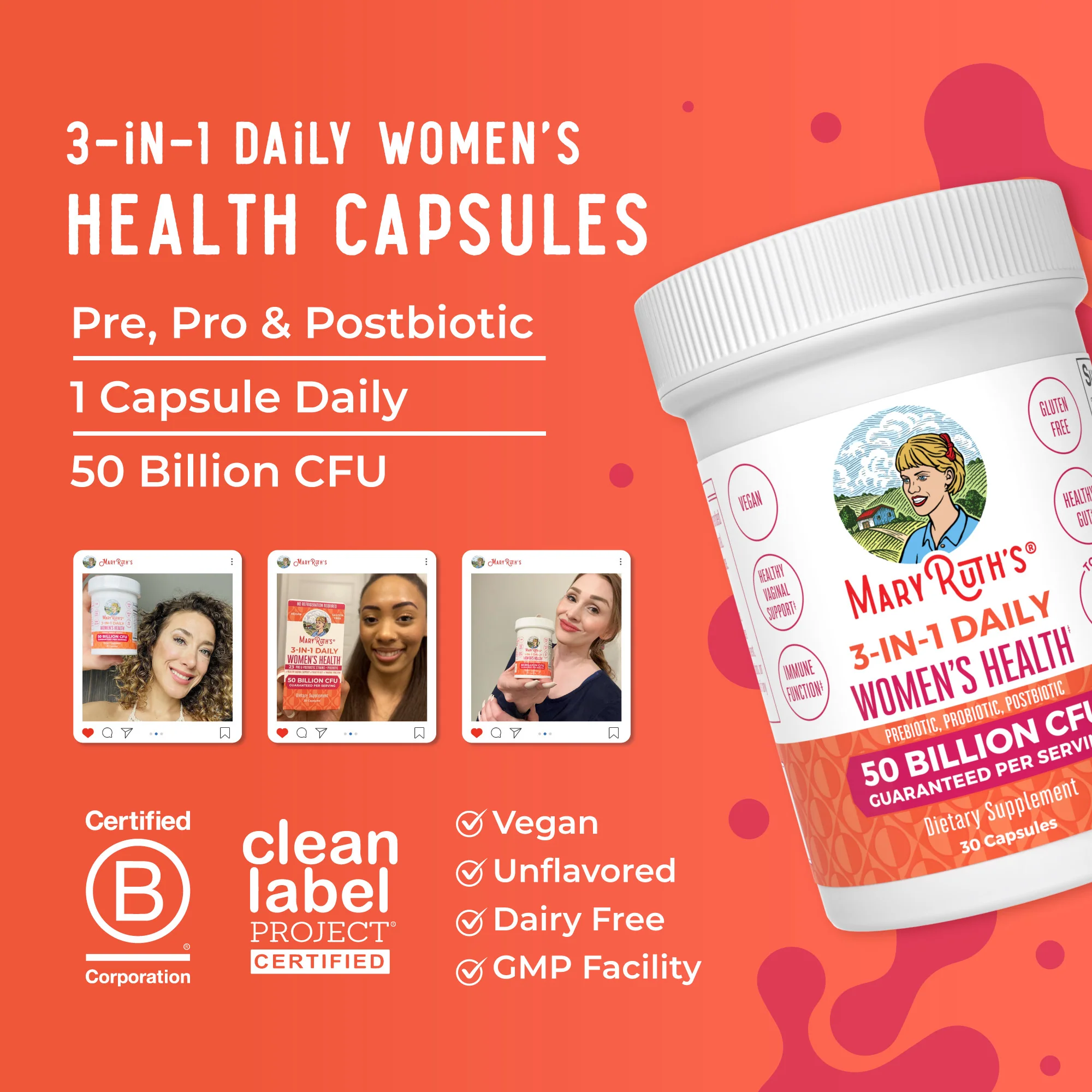 3-in-1 Daily Women's Health Capsules - Image 8