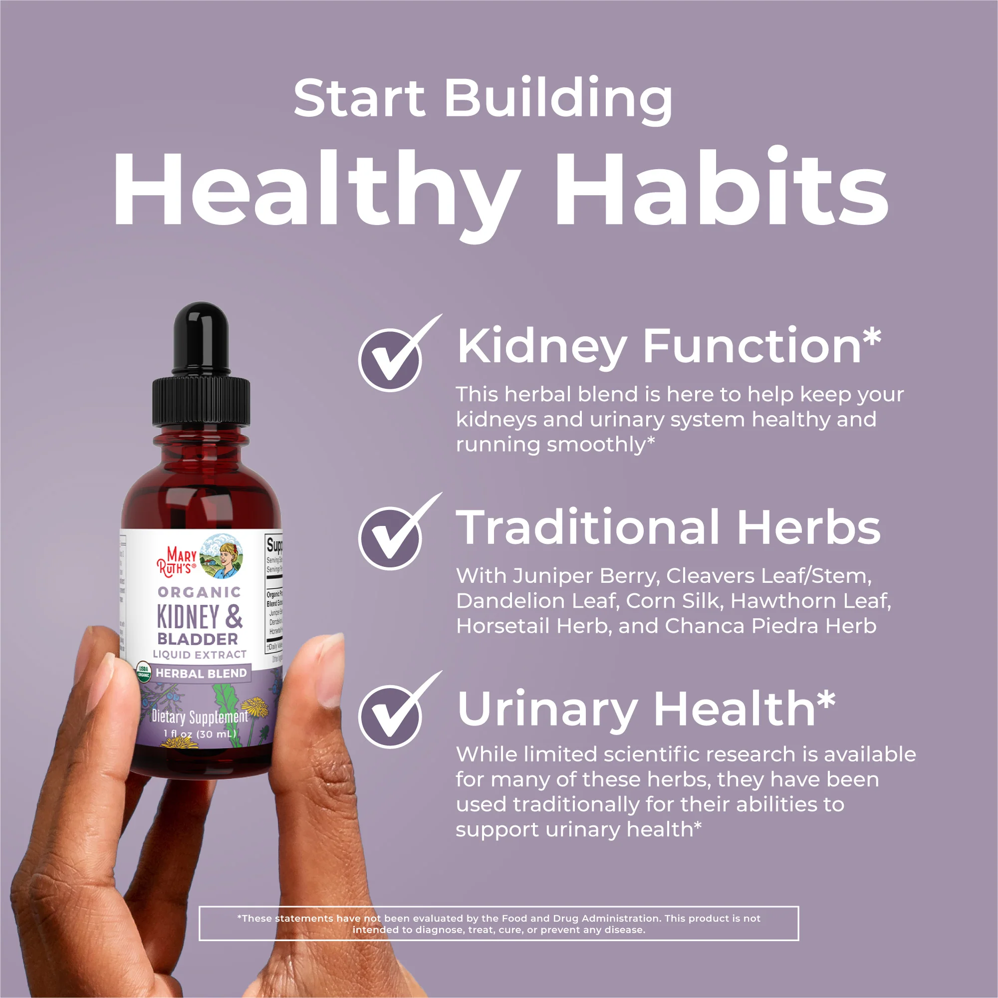 Organic Kidney & Bladder Herbal Blend Liquid Drops - Image 5