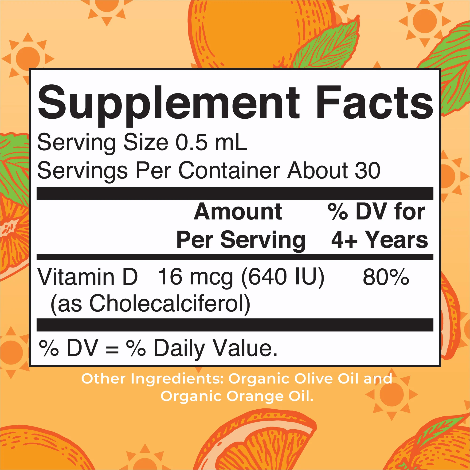 Organic Kids Vitamin D3 Liquid Drops - Image 2