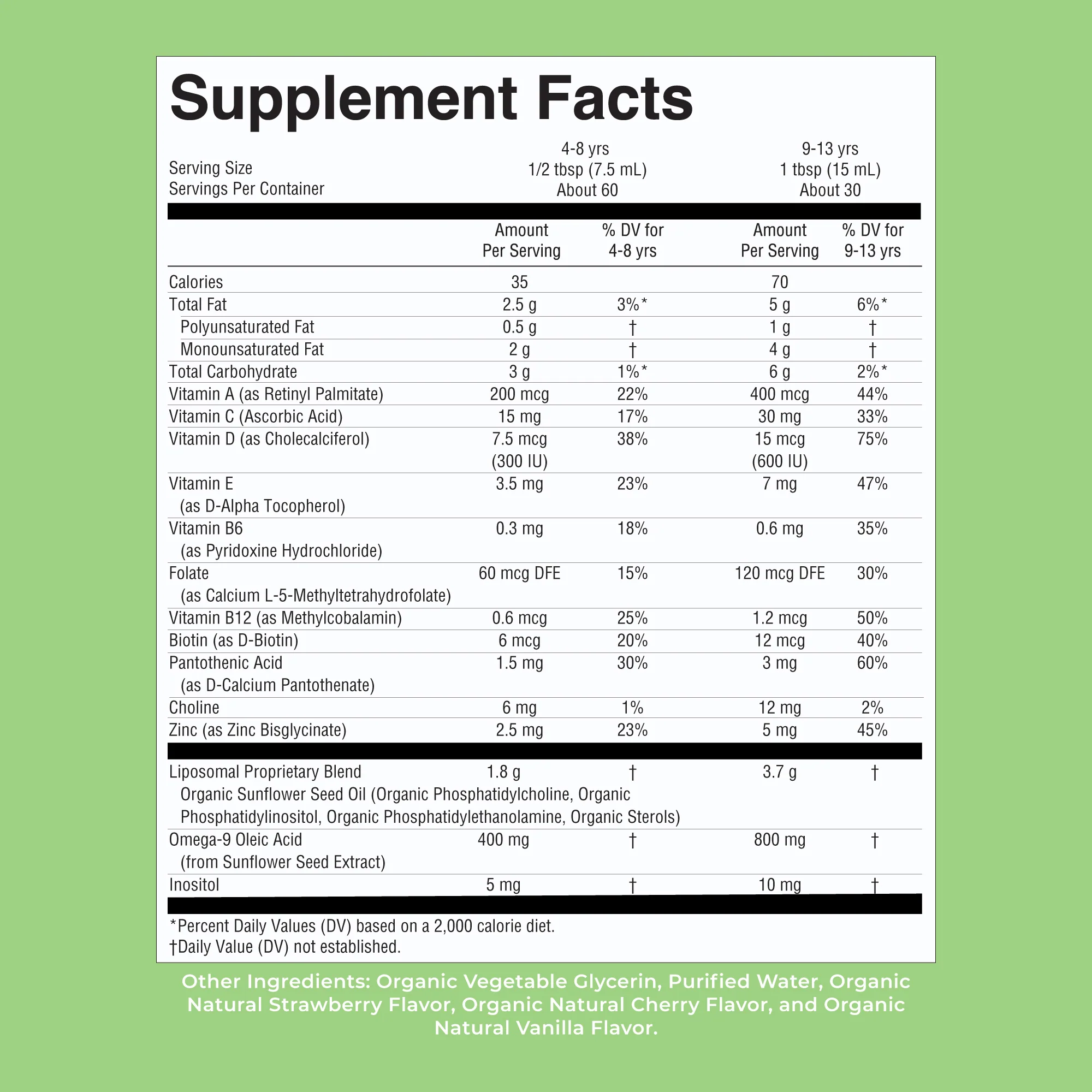 Organic Kids Multivitamin Liposomal - Image 9