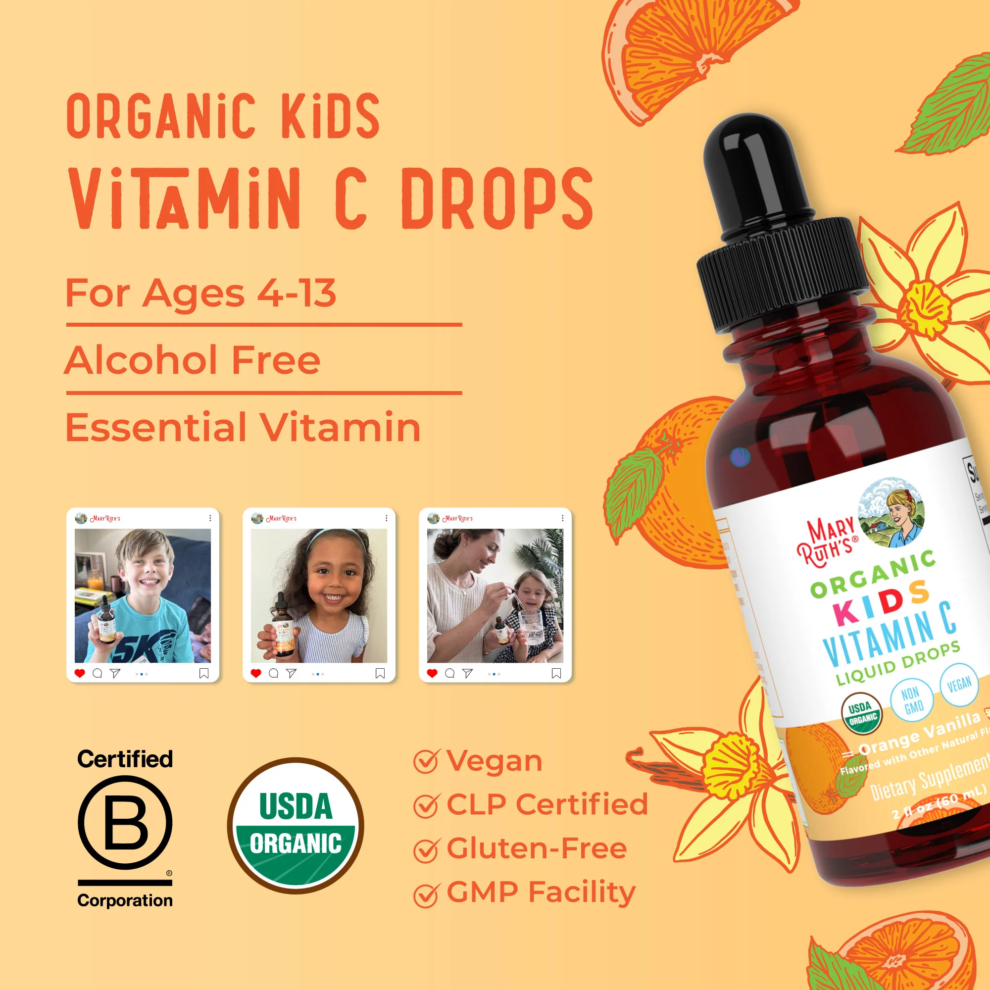 Organic Kids Vitamin C Liquid Drops - Image 8