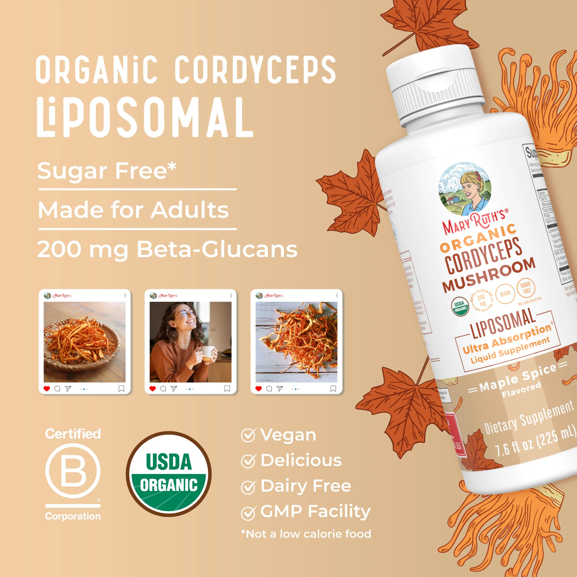 Organic Cordyceps Mushroom Liposomal - Image 5