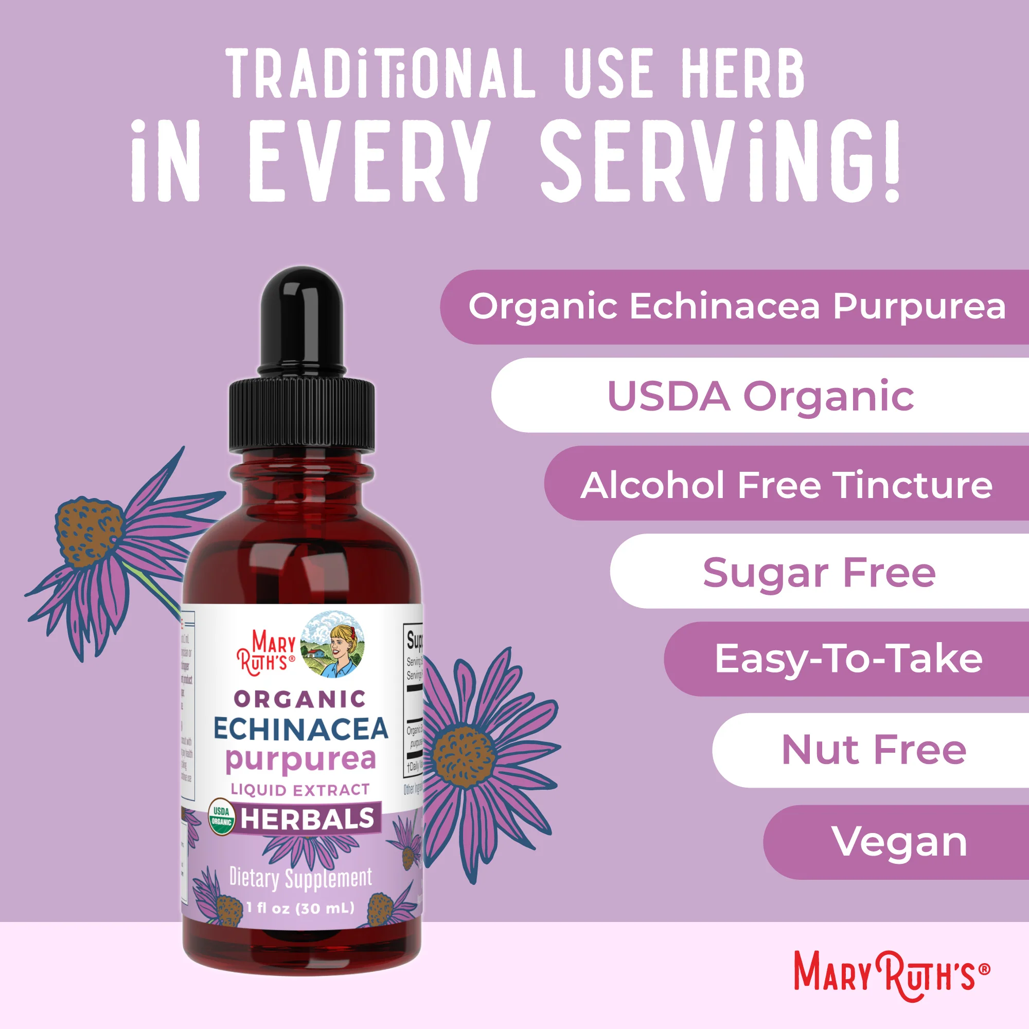 Organic Echinacea Purpurea Herbal Liquid Drops - Image 7