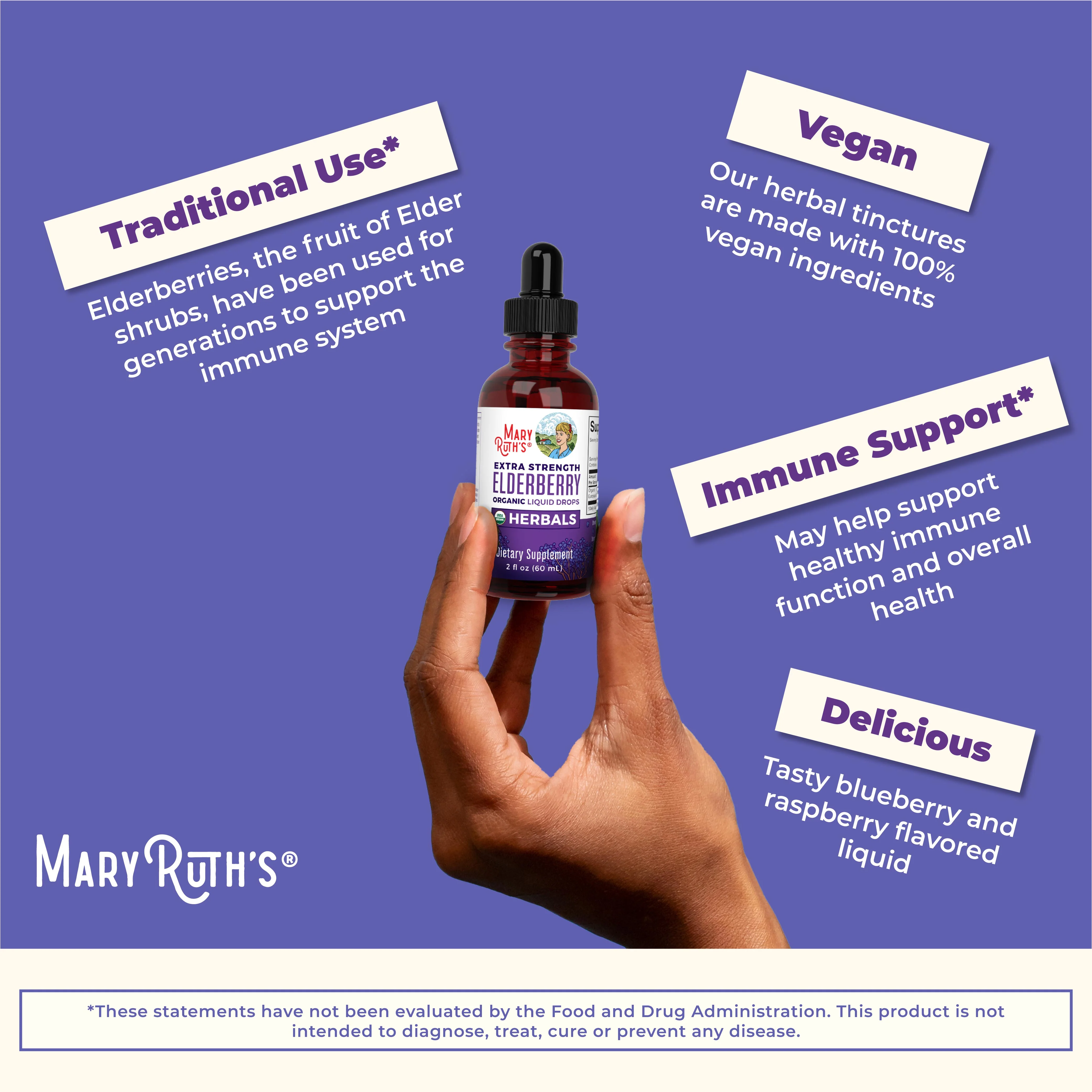 Organic Elderberry Extra Strength Liquid Drops - Image 8