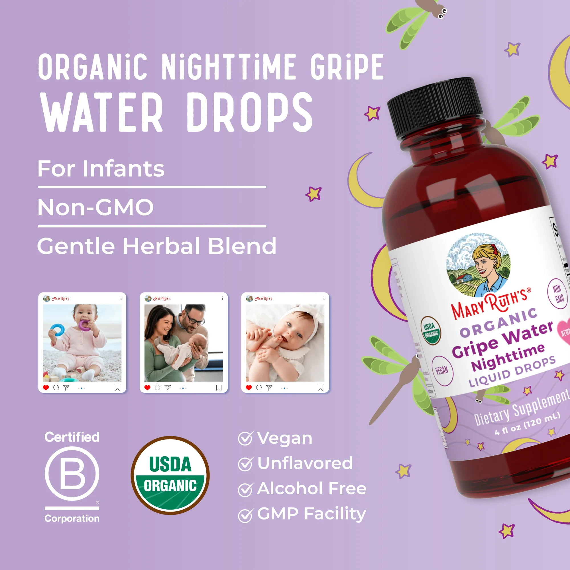 Organic Gripe Water Nighttime Liquid Drops - Image 8