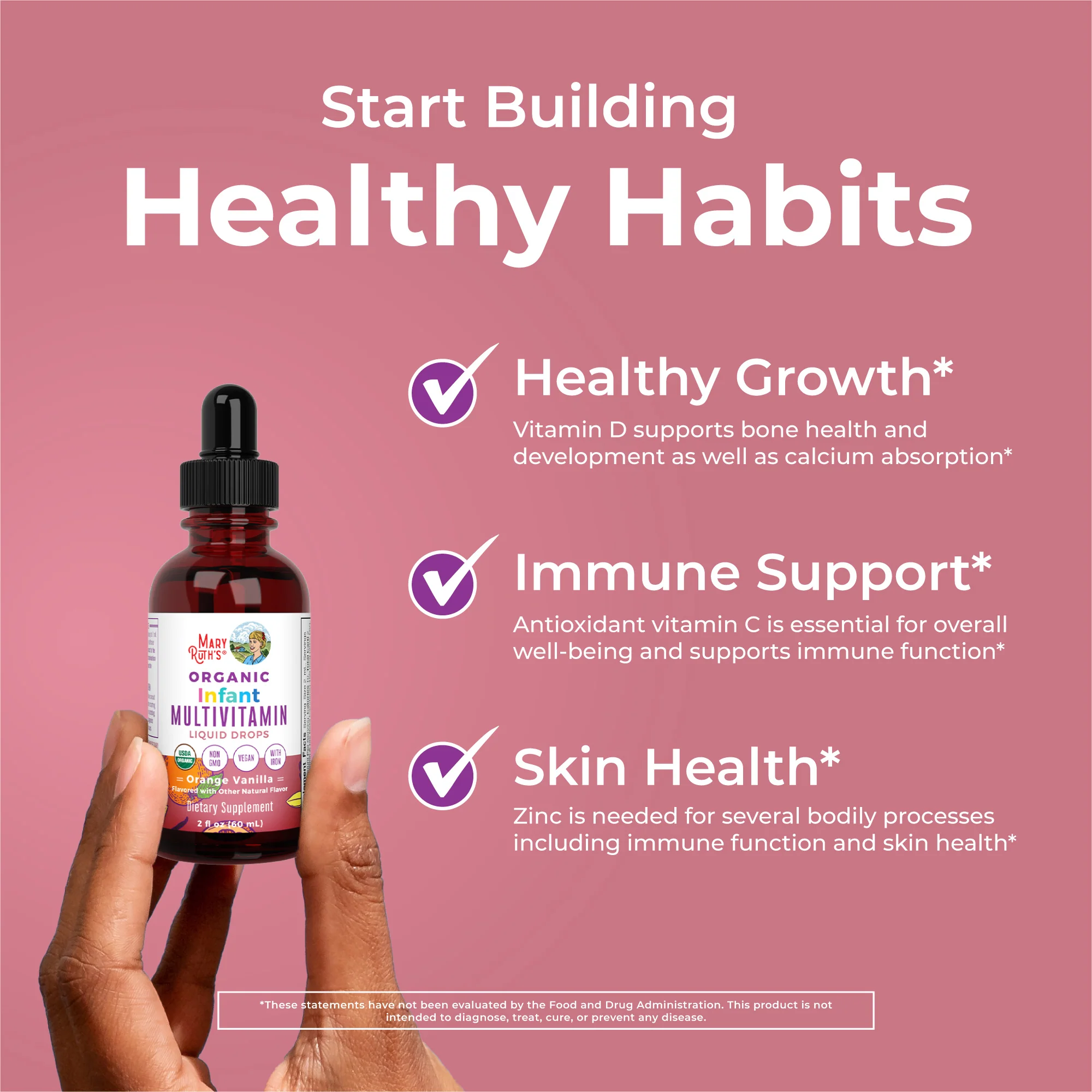 Organic Infant Multivitamin with Iron Liquid Drops - Image 5