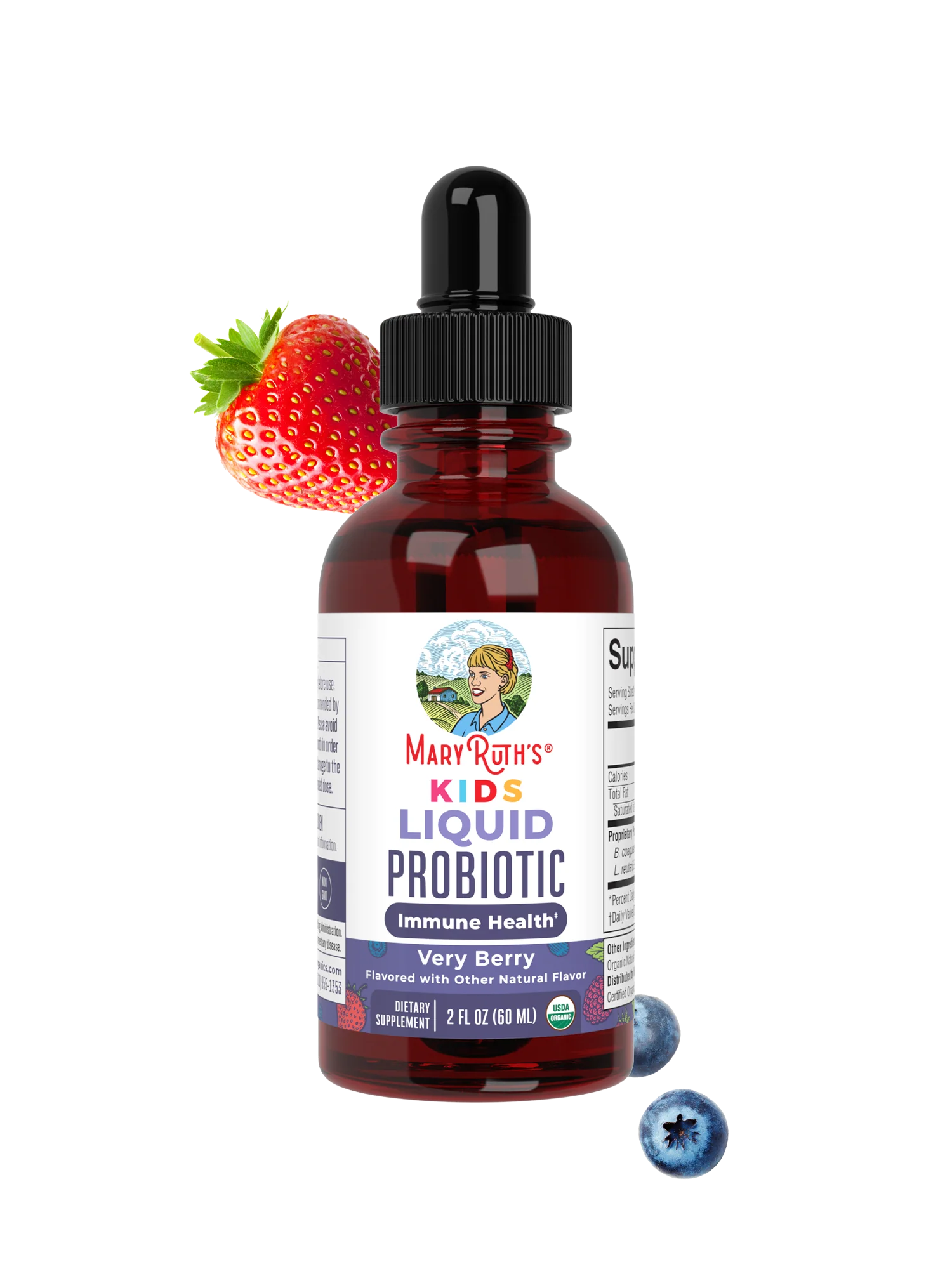 Organic Kids Liquid Probiotic (Very Berry, 2oz)