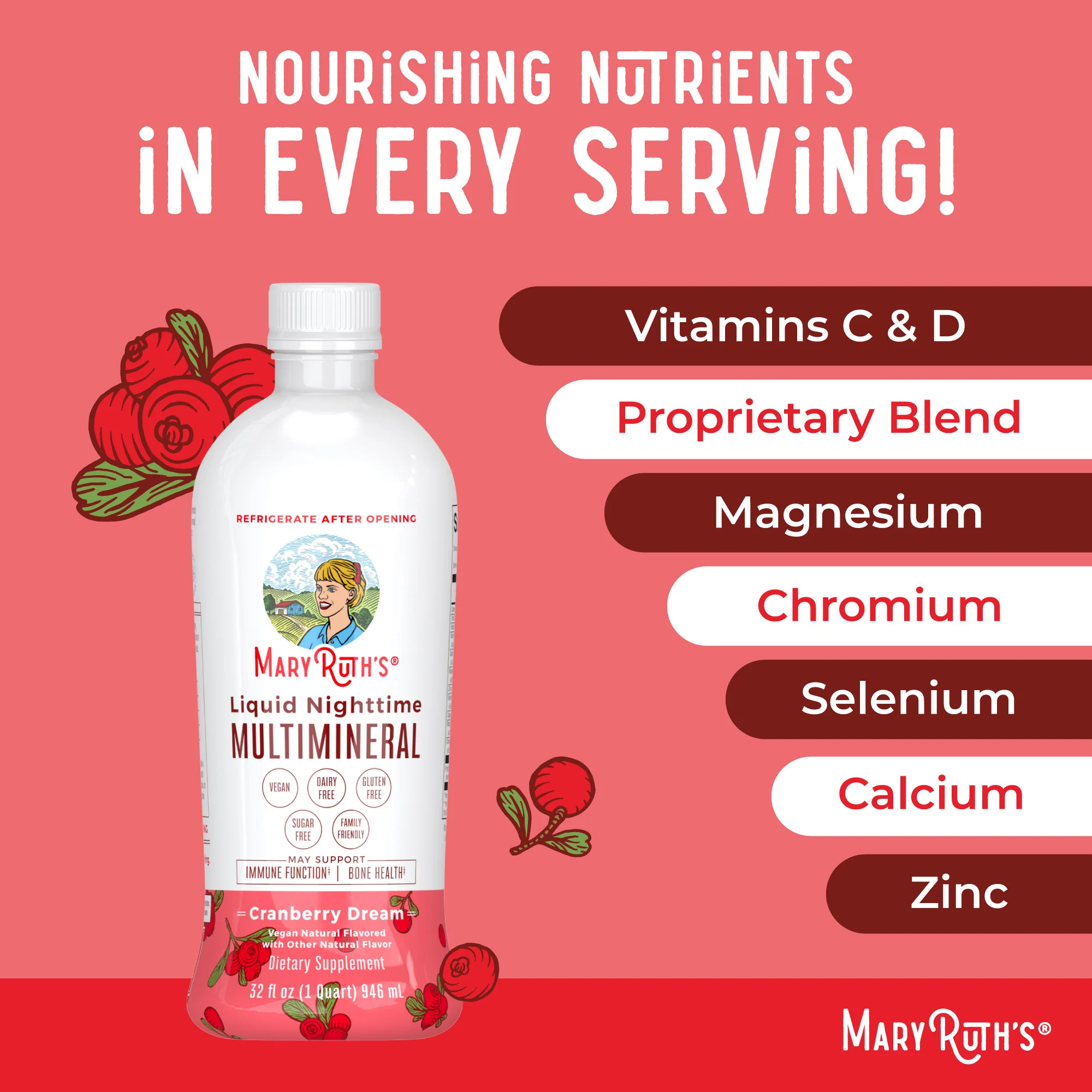 Liquid Nighttime Multimineral (Cranberry) - Image 7