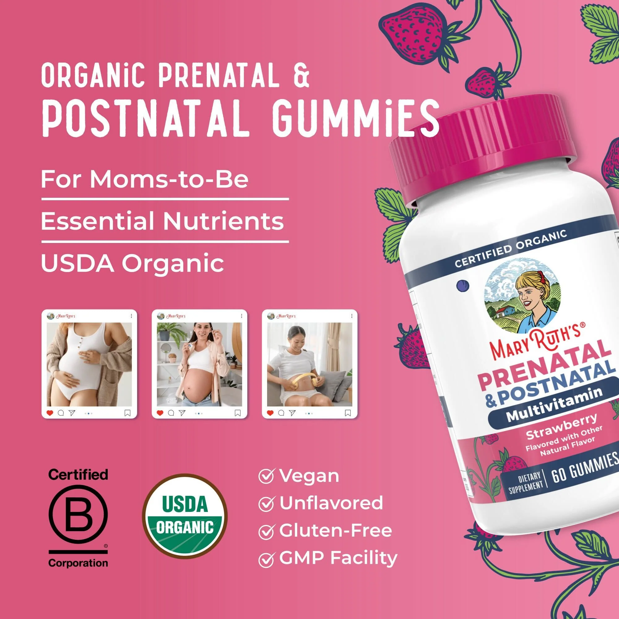 Organic Prenatal & Postnatal Multivitamin Gummies - Image 8