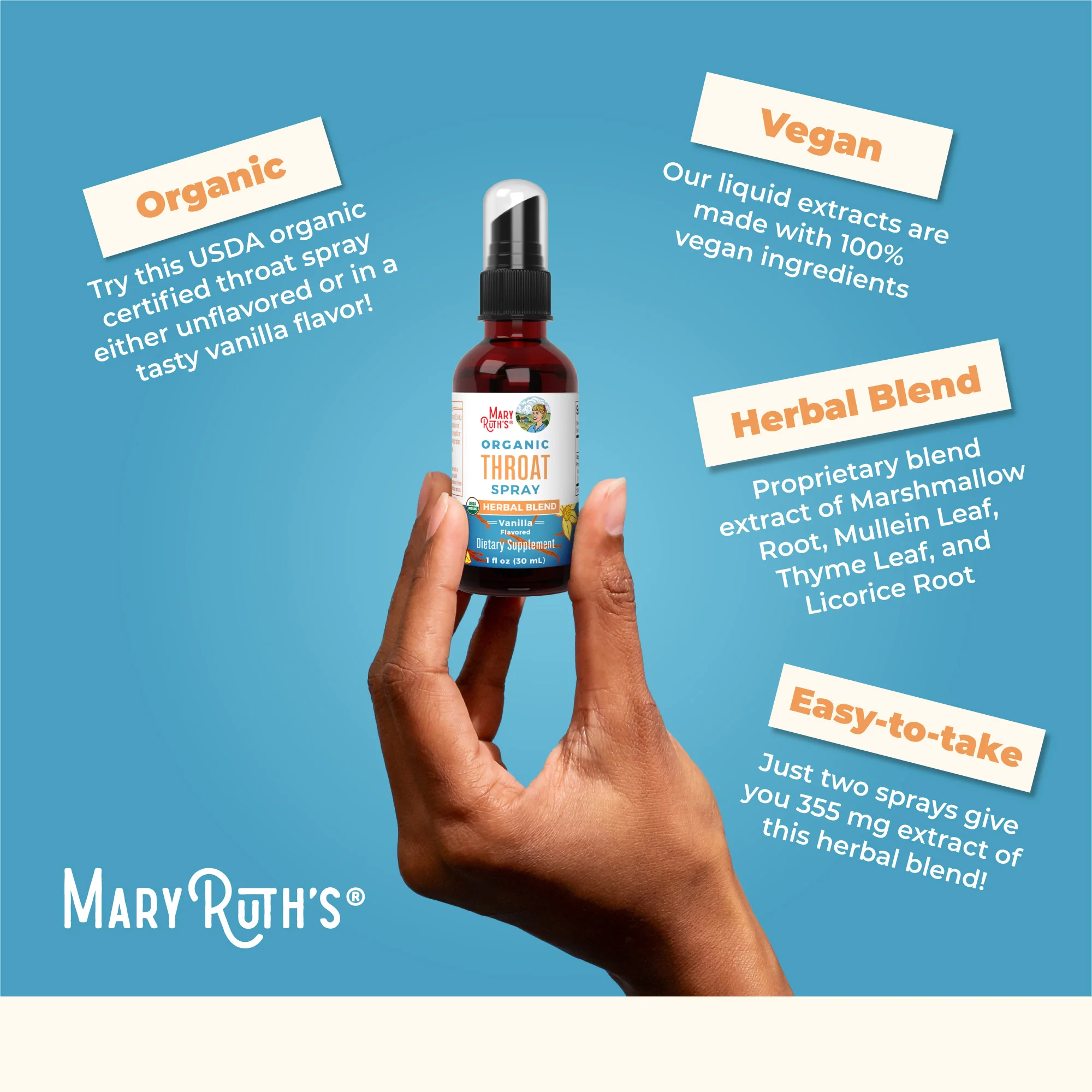 Organic Throat Spray (Vanilla) - Image 9
