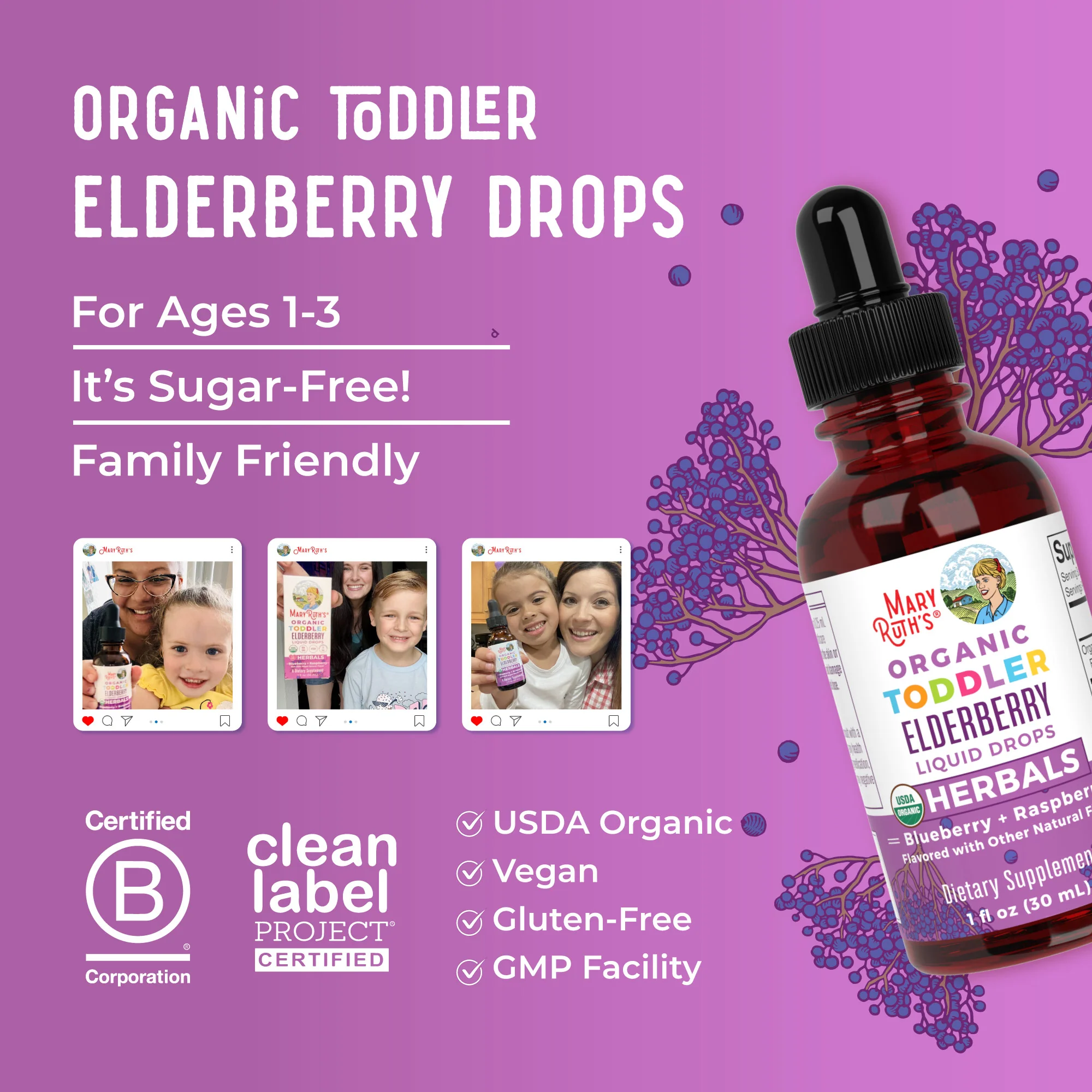 Organic Toddler Elderberry Liquid Drops - Image 8