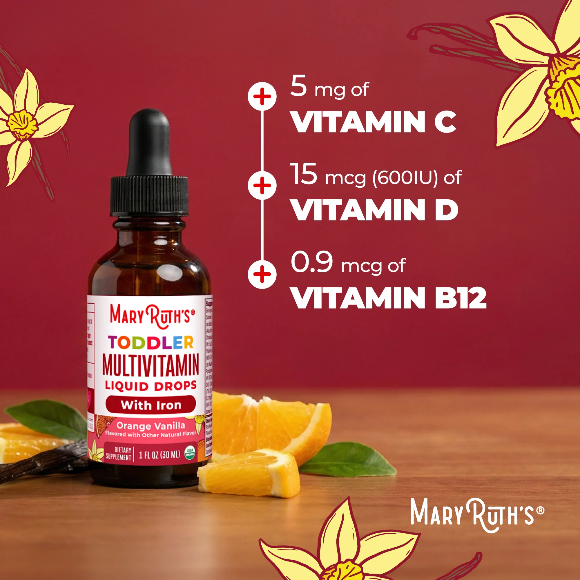 Organic Toddler Multivitamin Liquid Drops With Iron - Image 7
