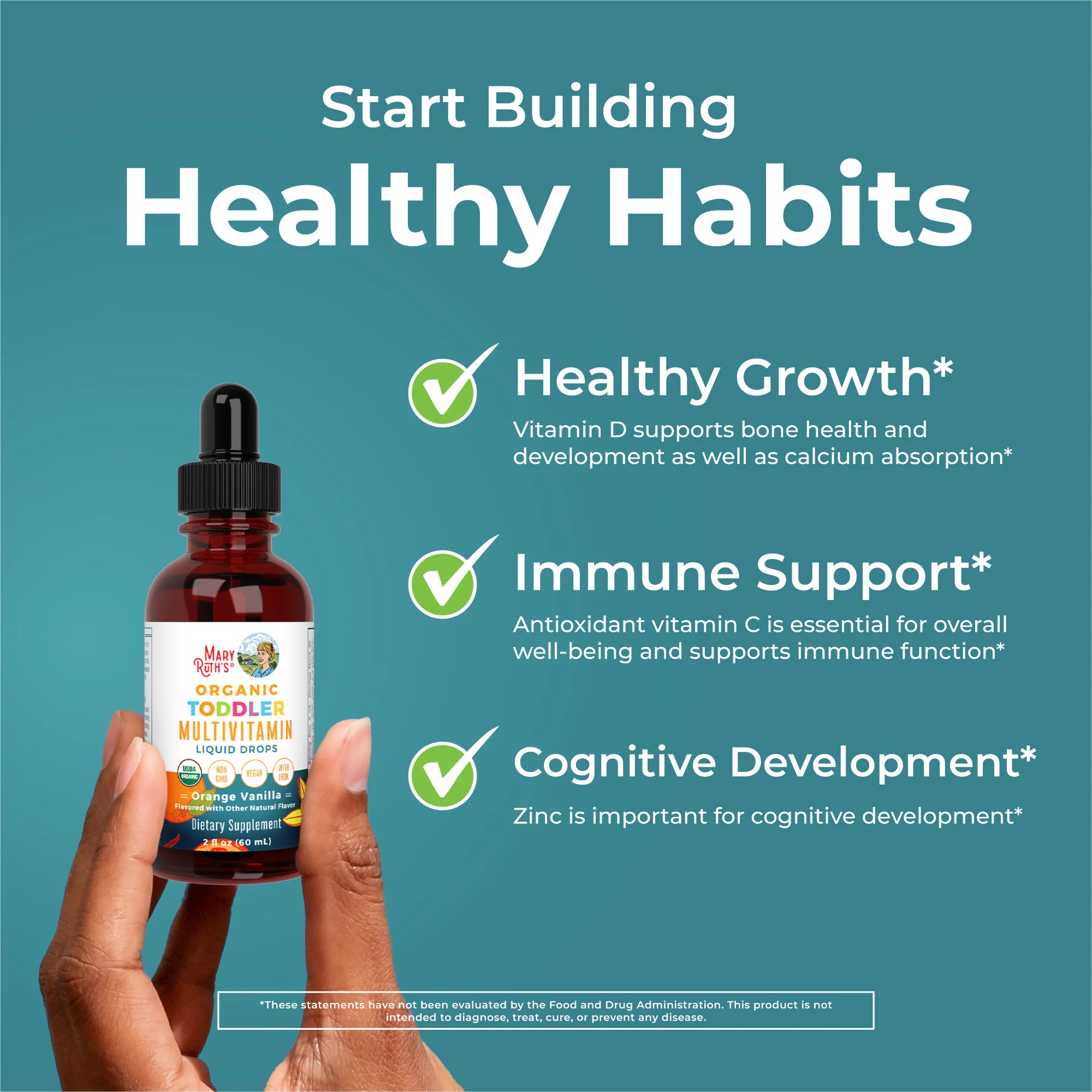 Organic Toddler Multivitamin Liquid Drops With Iron - Image 5