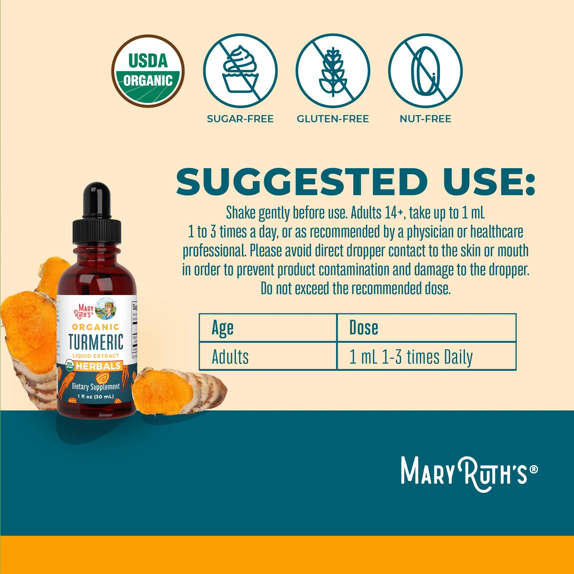 Organic Turmeric Herbal Drops - Image 3