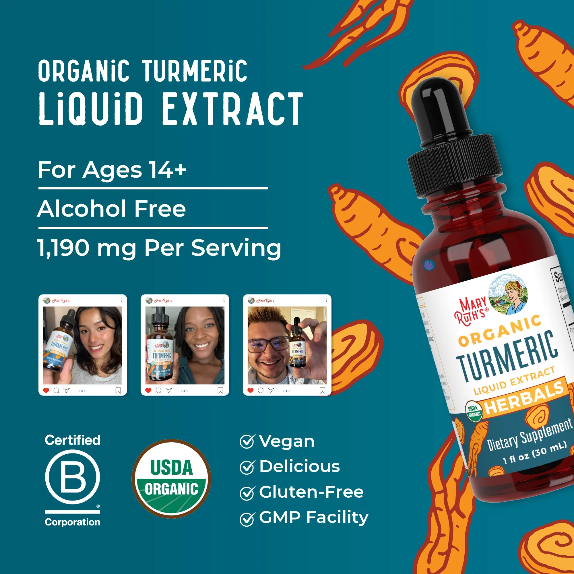 Organic Turmeric Herbal Drops - Image 8