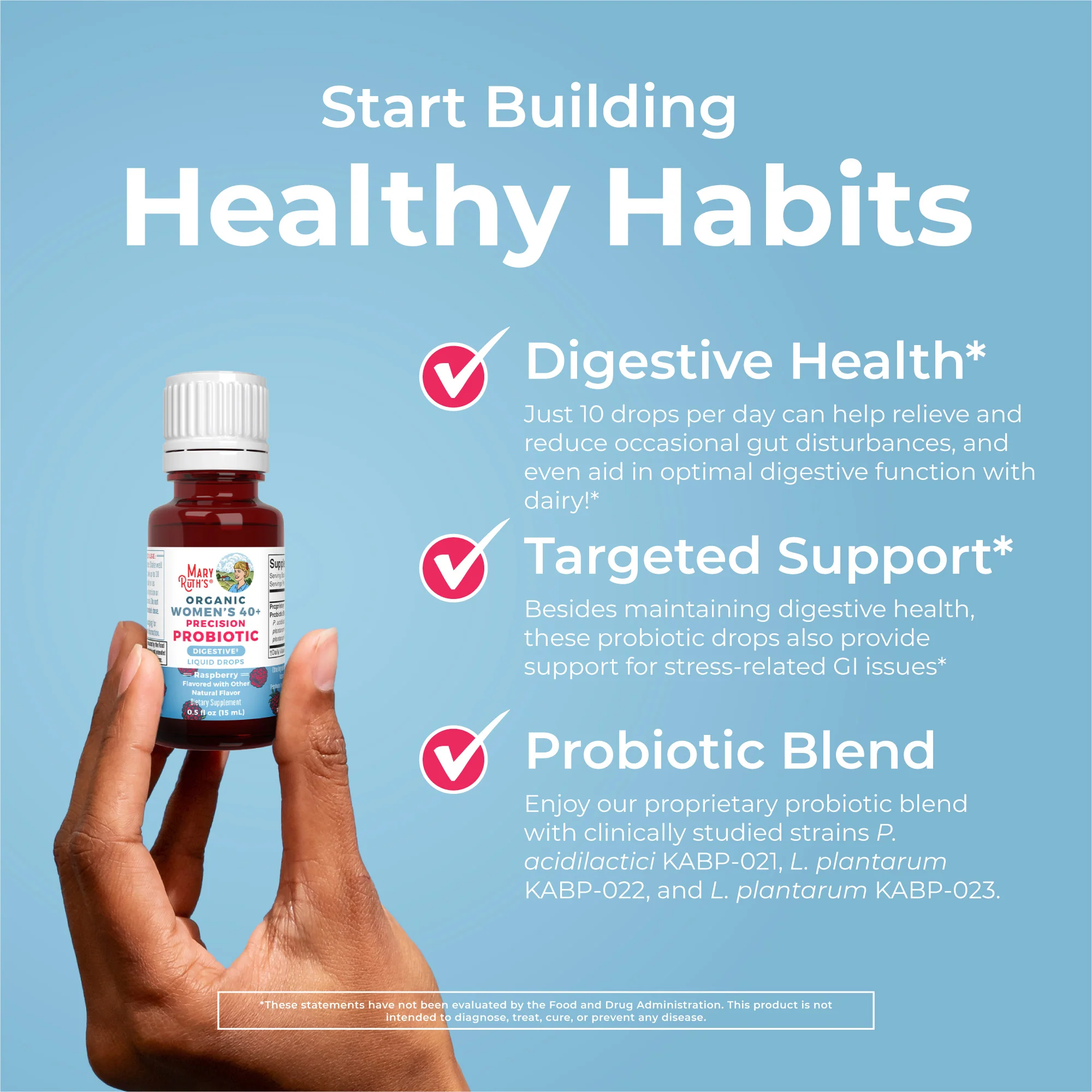 Organic Women's 40+ Precision Probiotic Digestive Liquid Drops - Image 5